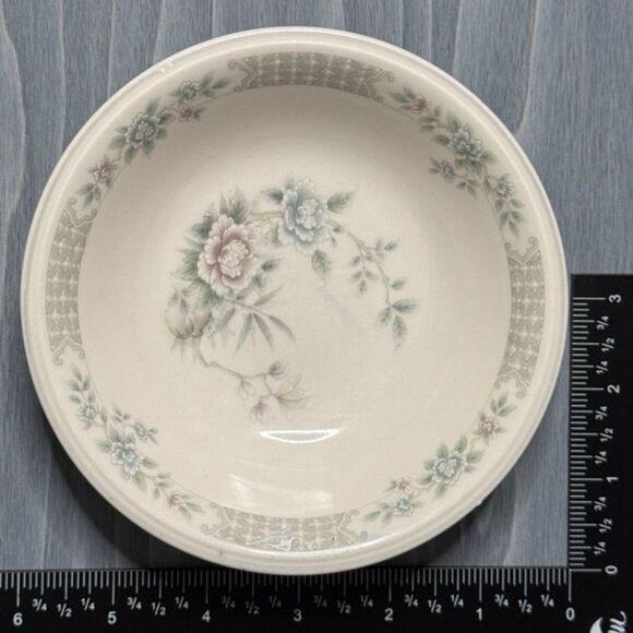 Noritake Versatone “Santiago” – Set of 5 Coupe Soup/Cereal Bowls – Pastel Floral - Picture 7 of 7